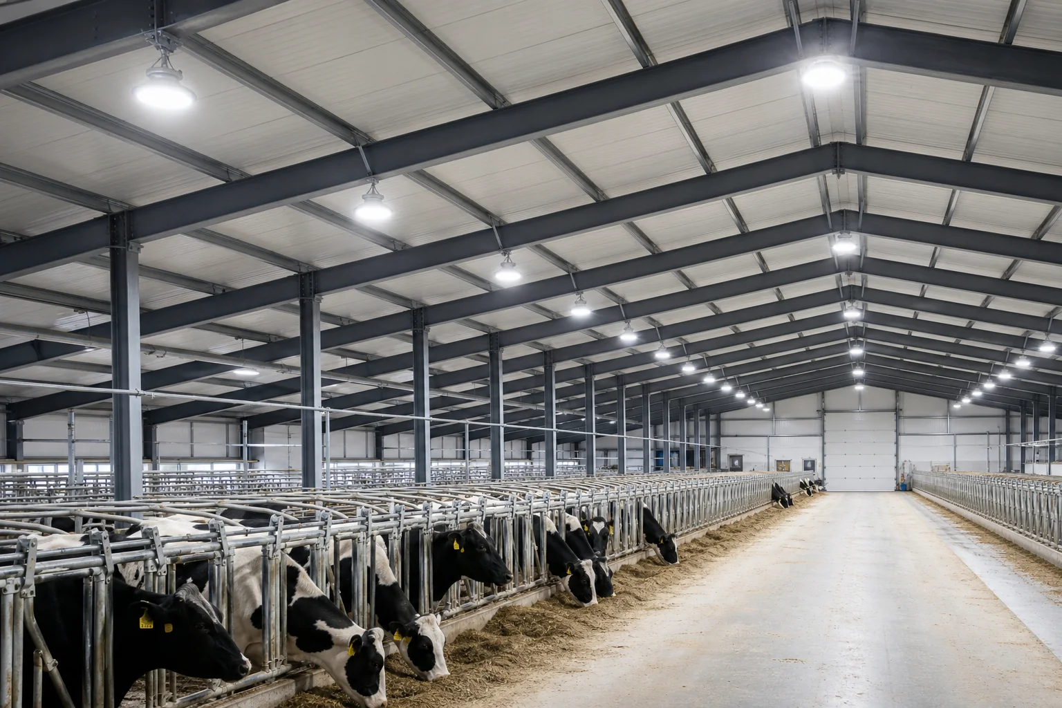 LED-Hallenleuchten für hohe Schweineställe